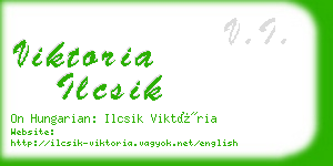 viktoria ilcsik business card